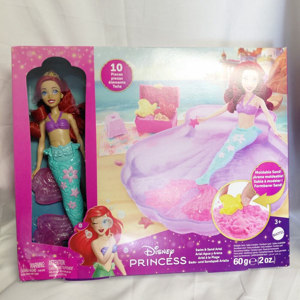 NIB Disney Princess Ariel Sand & Swim Mermaid Doll Plays